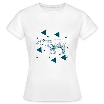Nasenbär - Rüsselbär - Zootier - Tierfreund - Frauen T-Shirt - Weiß - Vorne - AI Model Female 172 dark (172cm)