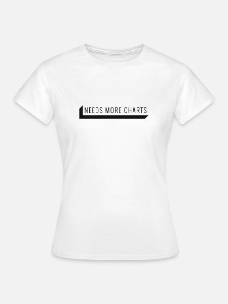 Needs more Charts - Frauen T-Shirt - Weiß