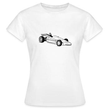 Rennwagen - Frauen T-Shirt - Weiß - Vorne - AI Model Female 172 dark (172cm)