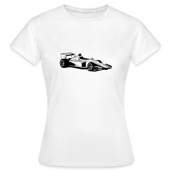 Rennwagen - Frauen T-Shirt - Weiß - Vorne - AI Model Female 172 dark (172cm)