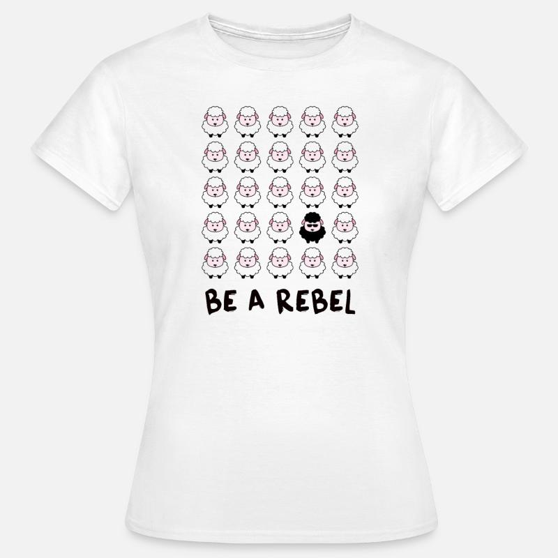 Ein Rebell unter den Schäfchen! - Frauen T-Shirt - Weiß