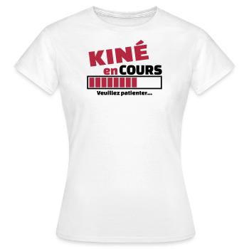 kiné en cours - T-shirt Femme - blanc - Devant - AI Model Female 172 dark (172cm)