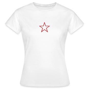 Etoile rouge - T-shirt Femme - blanc - Devant - AI Model Female 172 dark (172cm)