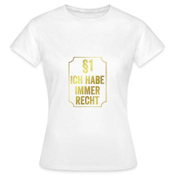 Juristen - Frauen T-Shirt - Weiß - Vorne - AI Model Female 172 dark (172cm)