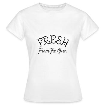 Fraîchement sorti du four - T-shirt Femme - blanc - Devant - AI Model Female 172 dark (172cm)