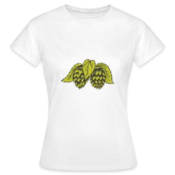 Hopfen - Frauen T-Shirt - Weiß - Vorne - AI Model Female 172 dark (172cm)