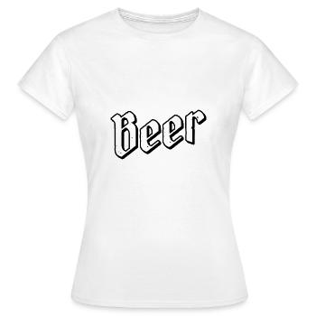 Beer - Frauen T-Shirt - Weiß - Vorne - AI Model Female 172 dark (172cm)