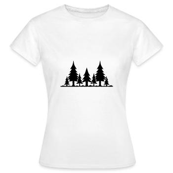 Forêt - T-shirt Femme - blanc - Devant - AI Model Female 172 dark (172cm)