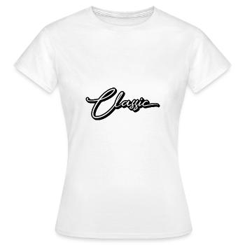 Classic - Women's T-Shirt - white - Front - AI Model Female 172 dark (172cm)
