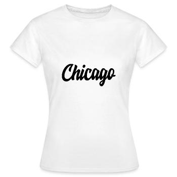 Chicago - T-shirt Femme - blanc - Devant - AI Model Female 172 dark (172cm)