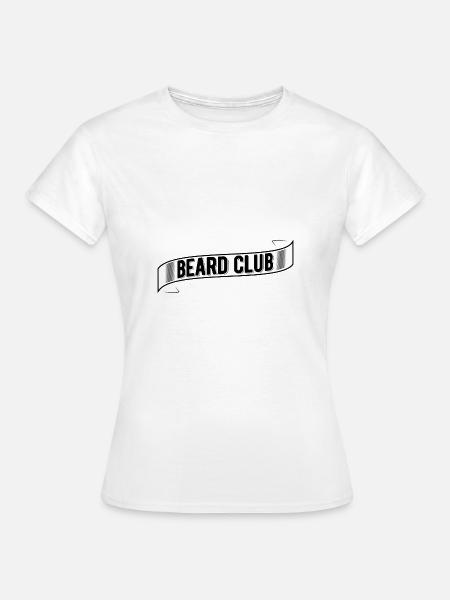 Beard Club - Frauen T-Shirt - Weiß