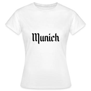 Munich - T-shirt Femme - blanc - Devant - AI Model Female 172 dark (172cm)