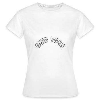 New York - T-shirt Femme - blanc - Devant - AI Model Female 172 dark (172cm)