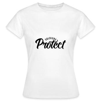 Soldiers Protect - Women's T-Shirt - white - Front - AI Model Female 172 dark (172cm)