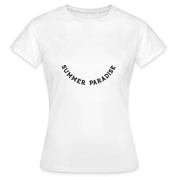 Summer Paradise - Frauen T-Shirt - Weiß - Vorne - AI Model Female 172 dark (172cm)