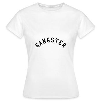 Gangster - T-shirt Femme - blanc - Devant - AI Model Female 172 dark (172cm)