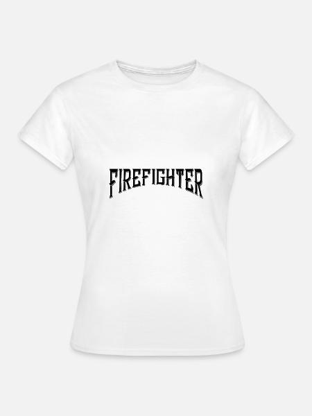 Firefighter - Frauen T-Shirt - Weiß