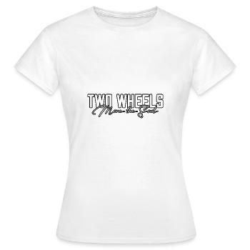 Deux roues font bouger l’âme - T-shirt Femme - blanc - Devant - AI Model Female 172 dark (172cm)