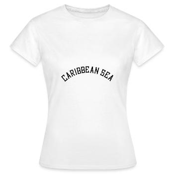 Mer des Caraïbes - T-shirt Femme - blanc - Devant - AI Model Female 172 dark (172cm)