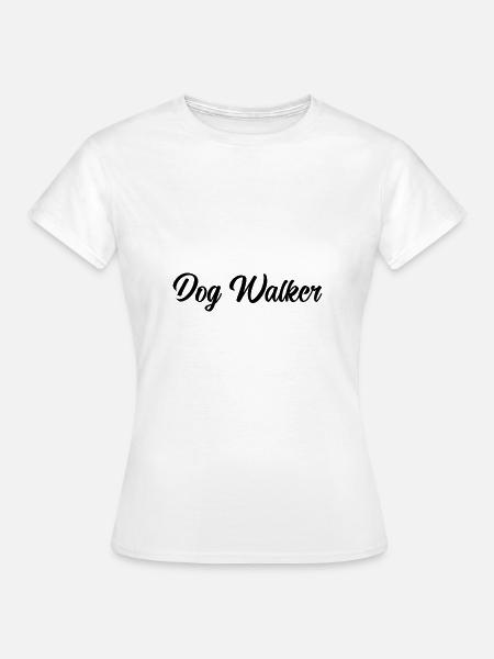 Dog Walker - Frauen T-Shirt - Weiß