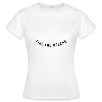 Fire and Rescue - Women's T-Shirt - white - Front - AI Model Female 172 dark (172cm)