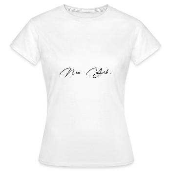 New York - T-shirt Femme - blanc - Devant - AI Model Female 172 dark (172cm)