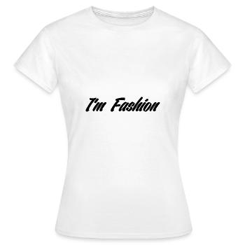 Je suis mode - T-shirt Femme - blanc - Devant - AI Model Female 172 dark (172cm)
