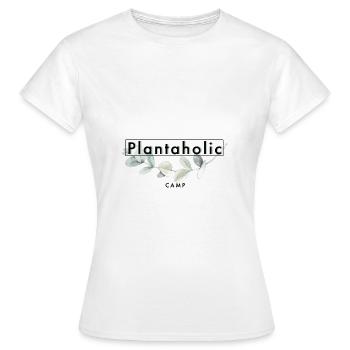 Plantaholic Camp - Frauen T-Shirt - Weiß - Vorne - AI Model Female 172 dark (172cm)