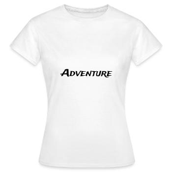 Aventure - T-shirt Femme - blanc - Devant - AI Model Female 172 dark (172cm)