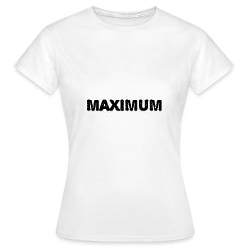 Maximum - Women's T-Shirt - white - Front - AI Model Female 172 dark (172cm)