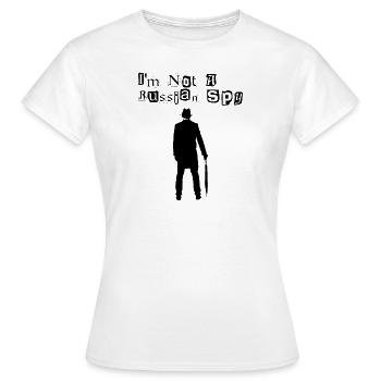 Je ne suis pas un espion russe Espionnage drôle - T-shirt Femme - blanc - Devant - AI Model Female 172 dark (172cm)