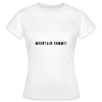 Sommet de montagne - T-shirt Femme - blanc - Devant - AI Model Female 172 dark (172cm)