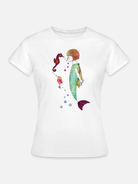 Wave Deep Kisses - Frauen T-Shirt - Weiß