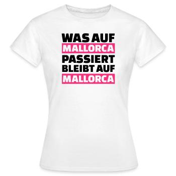 Mallorca - Frauen T-Shirt - Weiß - Vorne - AI Model Female 172 dark (172cm)