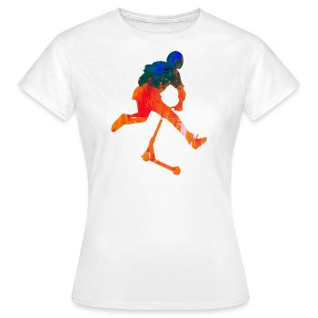 trottinette freestyle - T-shirt Femme - blanc - Devant - AI Model Female 172 dark (172cm)