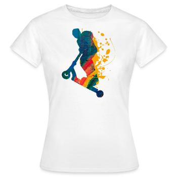 Roller - Frauen T-Shirt - Weiß - Vorne - AI Model Female 172 dark (172cm)