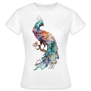 Aquarell-Vogel - Frauen T-Shirt - Weiß - Vorne - AI Model Female 172 dark (172cm)