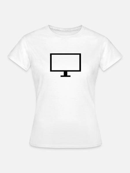 Bildschirm - Frauen T-Shirt - Weiß