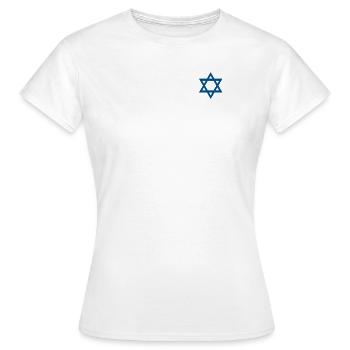 Étoile de David - T-shirt Femme - blanc - Devant - AI Model Female 172 dark (172cm)