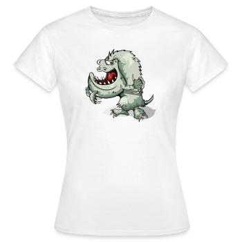 monstre - T-shirt Femme - blanc - Devant - AI Model Female 172 dark (172cm)