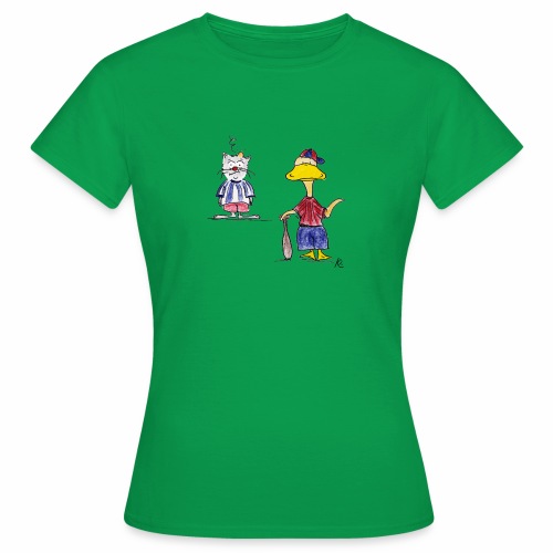 Cartoon Baseball - Frauen T-Shirt