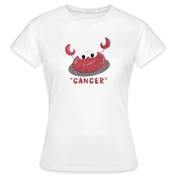 Sternzeichen Krebs - Frauen T-Shirt - Weiß - Vorne - AI Model Female 172 dark (172cm)