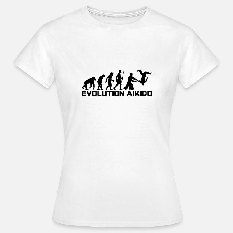 EVOLUTION AIKIDO - T-shirt Femme - blanc