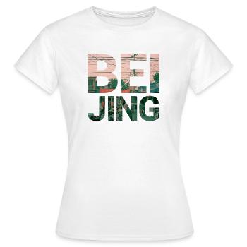 chemise de ville de Pékin vert - T-shirt Femme - blanc - Devant - AI Model Female 172 dark (172cm)