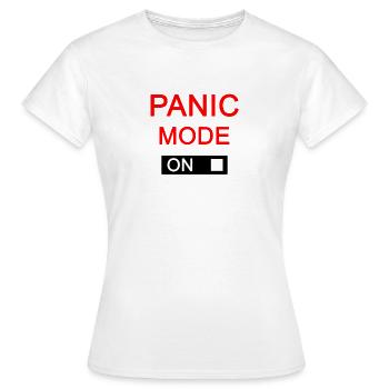 Mode panique sur le mode panique échapper échapper échapper - T-shirt Femme - blanc - Devant - AI Model Female 172 dark (172cm)