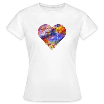 J’aime la couleur - T-shirt Femme - blanc - Devant - AI Model Female 172 dark (172cm)