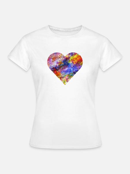 Ich liebe Farbe - Frauen T-Shirt - Weiß