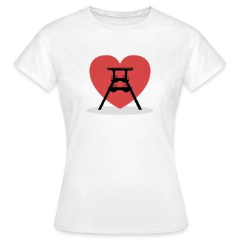 Ruhr. Ruhr. Accueil. Chevalement. Charbon. - T-shirt Femme - blanc - Devant - AI Model Female 172 dark (172cm)