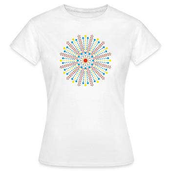 Zen Mandala der Konzentration - Frauen T-Shirt - Weiß - Vorne - AI Model Female 172 dark (172cm)