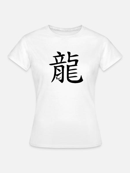 Chinesisches Tierkreiszeichen Drachen - Frauen T-Shirt - Weiß